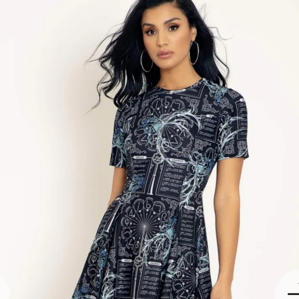NWOT BlackMilk HP Spells and Charms Evil Tee Dress Medium